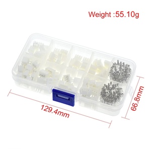250pcs/lot 50Sets/box kit 2.54mm XH2.54 2p 3p 4 pin Connector plug + straight needle + terminal socket Header wire Adaptor Y A S - Product Image 2