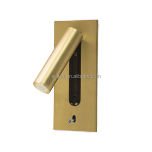 Luz de lectura LED flexible de acero inoxidable, cabecera ajustable, moderna, de aluminio, para hotel, cabecera de pared, cama, lámpara de pared, villa - Product Image 5