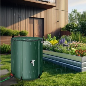 GARTENKREFT RW01 Rond PVC Eau pluviale pour réservoir à <span class=keywords><strong>vessie</strong></span> Baril de stockage pour piscine <span class=keywords><strong>50L</strong></span> - Product Image 2