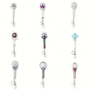 Design Custom Cartoon Acrylic Illuminated Mini Support Stick Keychain LED Mini Hand Light Pendant - Product Image 6