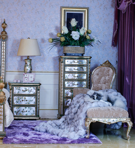 Yips LD-1203-0086 Hoa Hồng Loạt Công Chúa Vẽ Tay Hoa Hồng Mô Hình 1.8 Mét Giường Cho Phòng Ngủ Đặt Đồ Nội Thất Sang Trọng Cổ Điển - Product Image 5