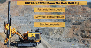 Kaishan Kg726เจาะหินไฮดรอลิกตีนตะขาบติดตั้งพื้นผิว DTH หลุมระเบิด DTH สว่านสำหรับฮาร์ดร็อค - Product Image 6