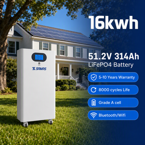 แบตเตอรี่ SAMAS Split 16kWh 51.2V 314Ah LiFePO4 CAN BMS แบบตั้งพื้น พร้อมระบบป้องกัน IP54 กำลังไฟ 10-20KW สำหรับสำรองพลังงานแสงอาทิตย์สำหรับบ้าน - Product Image 1