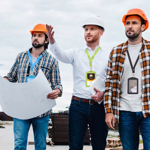 Achat en gros : Lanière en nylon confortable à porter avec étui porte-badge en cuir PU pour hommes d'affaires, employés, enseignants, coursiers, serveurs - Product Image 6