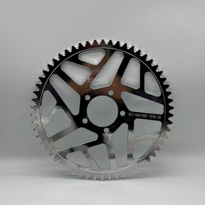 Pignon arrière 58T, électrophorèse argentée, garantie 6 mois, moto tout-terrain pour chaîne TERA en métal 420 de haute qualité - Product Image 2
