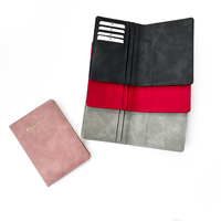Porte-passeport en PU de haute qualité en cuir PU lisse portable prix porte-documents porte-monnaie porte-passeport personnalisé à bon prix