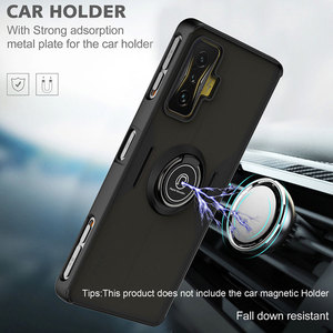 Pour Xiaomi <span class=keywords><strong>Poco</strong></span> F4 Gt coque de téléphone rigide PC couverture arrière support d'anneau de doigt pour Redmi K50 Gaming 6.67 pouces coque antichoc - Product Image 3