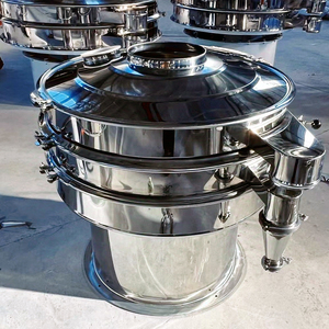 Separador de pantalla vibratoria multicapa de polvo plateado, tamiz de vibración ultrasónico para procesamiento de alimentos con componente de núcleo de motor - Product Image 2