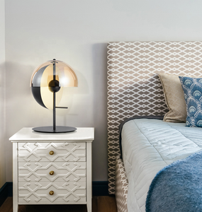 Nghệ Thuật Hiện Đại Glass <span class=keywords><strong>LED</strong></span> bảng ánh sáng sang trọng Sáng tạo thiết kế vòng tròn sống phòng đọc bảng đèn - Product Image 2