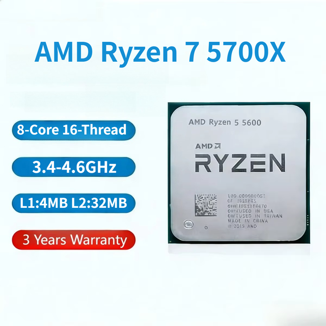 NEW for for 7 5700 8 Cores 16 Threads 9nm 3.8GHz TDP 65W Desktop Gaming Processor Socket AM4