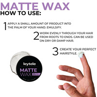 Produits de soin des cheveux pour hommes en gros OEM, cire mate, parfum durable, cire coiffante, crème coiffante, tenue ferme, fini mat