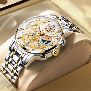 Orologio da Uomo JHT in Acciaio Inossidabile, Impermeabile, al Quarzo, con Quadrante a Lancette e Design Traforato, Tendenza del Momento - Product Image 2