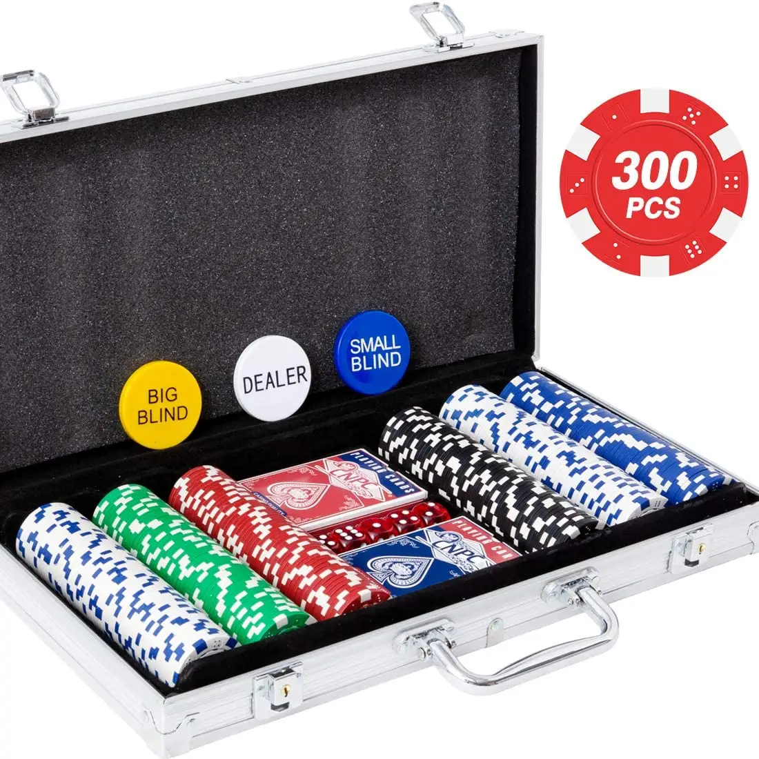 home and casino professional aluminum case poker chips set aluminum