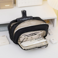 Pochette à crayons à double fermeture éclair, grande capacité, pour l'école, le bureau, les fournitures scolaires, pour les étudiants, vente en gros personnalisée