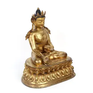 Sculptures artisanales raffinées de haute qualité Statues bouddhistes en cuivre