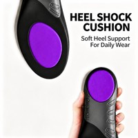 Semelles orthopédiques confortables pour pieds plats - Soutien de la voûte plantaire avec talonnette profonde, amorti antichoc, durables et flexibles pour soulager la douleur au pied
