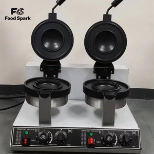 Máquina para Hamburguesas UFO para Pequeños Negocios, con Revestimiento Antiadherente, Placas Dobles, Prensa para Panini y Gelato, Comercial - Product Image 1