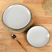 Vaisselle de mariage moderne, assiettes en céramique de haute qualité, plat, ensemble de Table