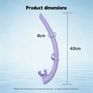 Tube de <span class=keywords><strong>plongée</strong></span> pliable et coloré en silicone souple pour la <span class=keywords><strong>plongée</strong></span> libre, tube respiratoire sous-marin flexible - Product Image 5