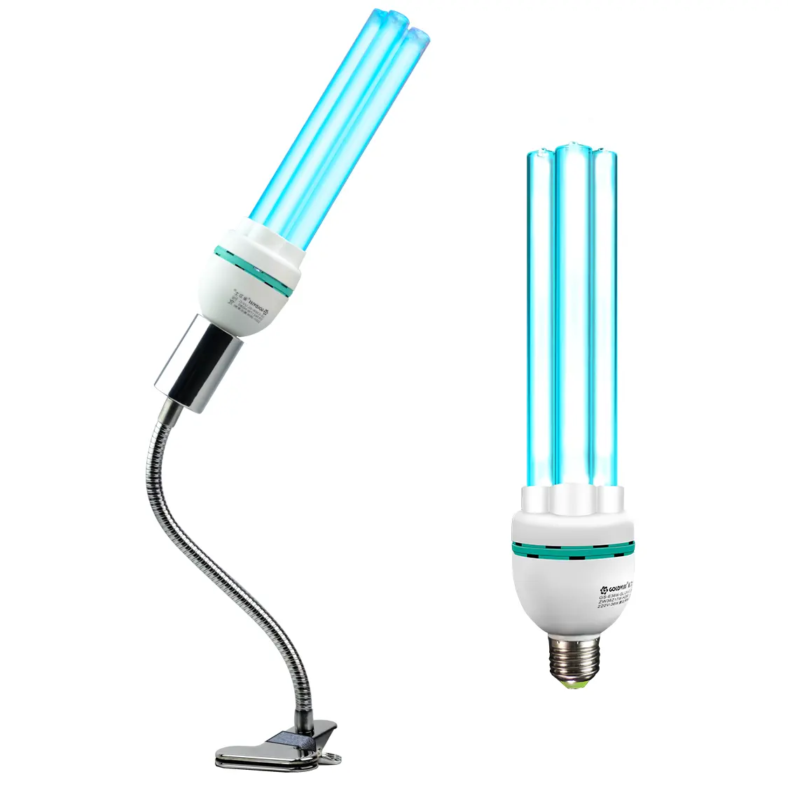 Newest Self-ballast UV lamp UV-C Light bulb E27 / E26 disinfection hospital school office shop uvc bulb 254nm