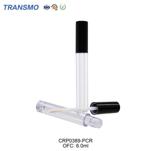<b>Clear</b> PETG Lip <b>Gloss</b> Tube 4ml with Black Screw Cap Cosmetic Packaging - Product Image 2