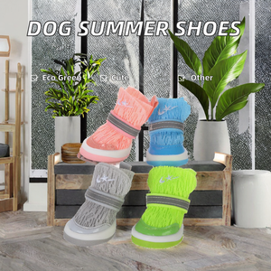 Zapatos de Verano para Perro, Zapatos para Perros Pequeños, Zapatos para Cachorros, Juego de 4 Zapatos Adhesivos con Diseño de Osito - Product Image 1