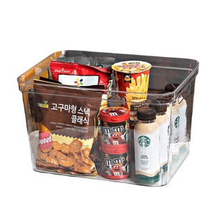 <b>Plastic</b> Storage <b>Bins</b> Rectangle Lidless Organizers For <b>Kitchen</b> Bathroom Desktop Small Snack Storage Boxes 6162 6163 6165 - Product Image 4