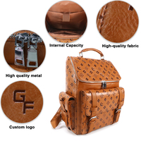 Mochila de viaje de gran capacidad, mochila informal de piel sintética para portátil, mochila escolar de moda para exteriores, para hombres y mujeres