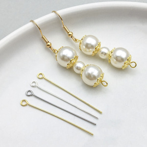 หมุดตาสีเงินชุบทองแดงขนาดกลางสำหรับเครื่องประดับทำด้วยตัวเอง - Product Image 3