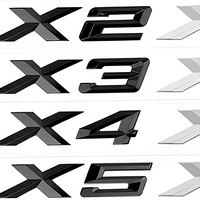 Autocollants de voiture avec lettres X1 X2 X3 X4 X5 X6 X7 pour BMW Série X GT, logo numérique arrière, étiquettes décoratives, accessoires