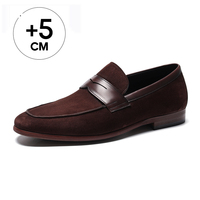 Mocassins à pampilles pour hommes, rehaussants de 5 cm, à semelle invisible, de qualité artisanale, pour mariage, vente en gros usine