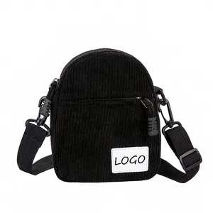 Bags For Men Crossbody Shoulder Corduroy Fashion Custom Messenger Side Crossbody Shoulder Bag For Men Women