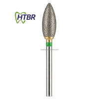Fraise diamantée entièrement sinterisée HP pour polissage et meulage, accessoire de perceuse dentaire