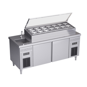 Stazione di preparazione <span class=keywords><strong>Pizza</strong></span> commerciale Workstation Sandwich <span class=keywords><strong>e</strong></span> <span class=keywords><strong>Pizza</strong></span> stazione di preparazione <span class=keywords><strong>Pizza</strong></span> espositore da banco - Product Image 6