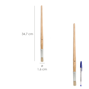 Brico <b>Round</b> <b>Brush</b> White Bristle No. 12 - Product Image 3