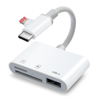 Lector de Tarjetas SD USB C de 5 Gbps para Teléfono Android, Tableta, Portátil, Adaptador SD TF Micro SD OTG, Conexión y Uso Inmediato