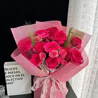 Grosir Kemasan Bunga Terbaru Korea dari Jute, Kemasan Hadiah Mewah, Jaring Pembungkus Kado, Bahan Toko Bunga