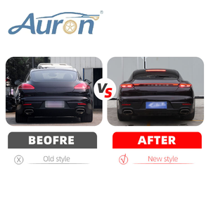AURON Nueva Luz Trasera LED Amarilla para Panamera 2009-2016 970.1, Señal de Giro Dinámica, Freno Transparente, Ajuste Universal - Product Image 3