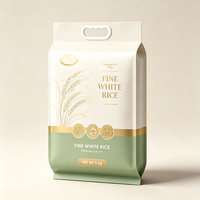 Vente en gros Sacs d'emballage de riz pour 2 kg 5 kg 10 kg Sacs d'emballage de riz en plastique à joint latéral 1kg Sac de riz jasmin classique avec poignée