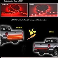 Nouvelle arrivée, bande lumineuse LED de signalisation de direction rouge de 48 pouces pour hayon de camionnette Dodge Ram