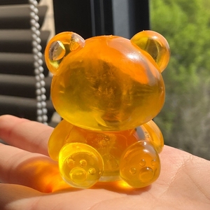 Transparent Sugar Bear Maltose <b>Squeeze</b> Toy Custom Logo Stress Relief Fidget <b>Ball</b> Promotional Gift - Product Image 5