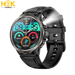 Reloj Inteligente KT92 2026 para Hombre, Linterna de Alta Potencia, GPS, Deportes al Aire Libre, Batería de 1100 mAh, Resistente al Agua IPX8, Brújula, Frecuencia Cardíaca, Presión Arterial - Product Image 1