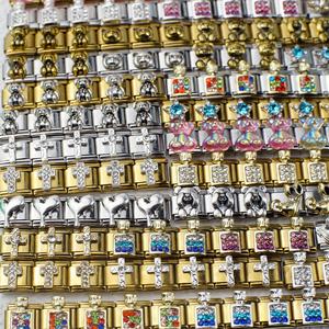 Italian-Style New Module Bracelet Series Diamond-Embellished Perfume <b>Bottle</b> <b>Bear</b> Model Gold-Plated Fashion Chain Link Bracelets - Product Image 4