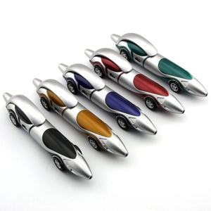 Stylo bille en forme de voiture de course avec impression de logo personnalisé pour les fournitures de fête pour enfants, stylos promotionnels originaux pour les événements professionnels - Product Image 3