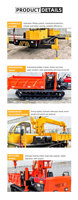 Grue sur chenilles en caoutchouc, prix d'usine chinois, grue montée sur camion