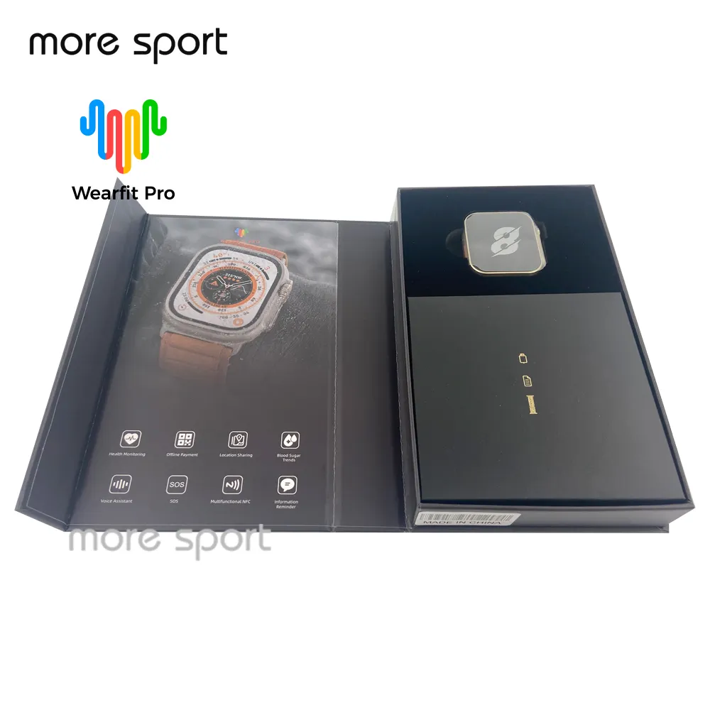 High quality 420*480 TFT HW8 Ultra series 8 smart watch bt calling wireless charging IP67 Fitness Tracker