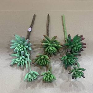 Di alta qualità sensazione di tocco reale naturale decorazione di colore grezzo finto succulenta pianta artificiale verde all'ingrosso ZR5028 - Product Image 6