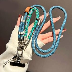 สายคล้องโทรศัพท์มือถือแบบไขว้ลำตัว สายคล้องกุญแจแบบปรับได้ สายคล้องโทรศัพท์มือถือแบบมีจี้ห้อย - Product Image 1