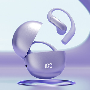 Audífonos Inalámbricos de Conducción Ósea con Gancho para la Oreja, Sin Inserción en el Oído, Uso Prolongado Sin Dolor, Traducción IA Transfronteriza, Material PC+ABS - Product Image 6