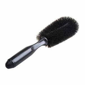 Brosse de lavage de voiture JIANYAN, petite, noire, avec manche en PVC, outil de nettoyage des roues - Product Image 1